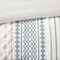Edge Collections - 26" x 20" - White - Imani Printed Duvet Set Full Queen Chenille - 3 Piece